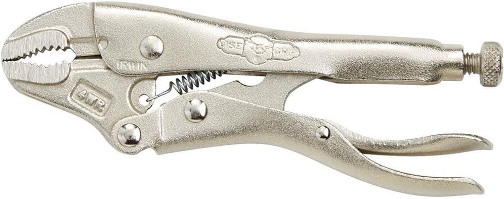 IRWIN VISE-GRIP Curved Jaw Locking Pliers with Wire Cutter, 4-Inch (10)