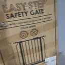 Regalo Safety 29-38.5" Baby Gate for Doorways & Bottom of Stairs, Pressure Mounted Baby Gate with Door for Babies, Toddlers & Pets, Tested & Safe for 30 Years, American Designed, American Owned, White