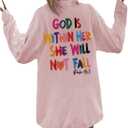 RoseSeek Girl's Letter Graphic Tees Tops Long Sleeve Crewneck Casual T Shirts Cute Tshirts Fall Outfits