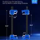 Orion Motor Tech Macpherson Strut Spring Compressor Tool Set with 10.5" Range, Dual Heavy-Duty Coil Spring Compressor Tools with 1/2" Square Drive, 13/16" Hex Auto Tool Set for Suspension Work, Blue