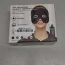 Moist Heat Sinus Pressure Relief Mask with 3 Heat Settings, Extra Large Face Heating Pad for Eyes, Sinusitis, Hormone Migraine, Tension Headache Relief Black