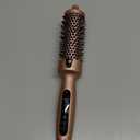 Terviiix Thermal Brush Get Voluminous Style, Quick Heating Hot Brush, Ceramic Tourmaline Ionic Heated Curling Iron, Digital Display 9 Temperatures Curling Wand, Dual Voltage, 1.5 Inch (Rose Gold)