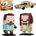 Great Lebowski Building Blocks Set with Car, Famous Crime Comedy Movies Figure Toy Models, Compatible with Lego, Suitable for Adults Fans Boys Kids, Aged 6+ (592PCS)