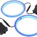 GoSports Cornhole Light Up LED Ring Kit 2pc Set - Red, White or Blue - Compatible with All Cornhole Games