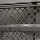 MYPET North States Paws Portable Pet Gate: 26-40" Wide. Pressure Mount. No Tools Needed. Made in USA, 23" Tall, Expandable, Durable Dog Gates for Doorways, Fieldstone Gray
