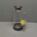 Aofmee 68oz Glass Pitcher with Lid, 2 Liter Water Carafe with Silicone Base and Precise Scale Line, Ice Tea Pitcher for Fridge, Anti-Slip Glass Jug for Sun Tea Juice Coffee Milk Beverage (Gray)