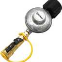 MENSI Propane Gas Grill Regulator with 1/4" Quick Connect Cylinder Tank Adapter Connect 20-50lbs Bottle