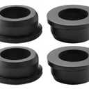 4 pcs 1-1/2" Drill Hole，1" ID Black Silicone Top hat Rubber Grommets for Wiring，Automotive，Firewall，Hole Plug，Desk，Screw，Water and Gas Pipe，Drain，House Siding，Cable Bushing，Glass，Wire Plug