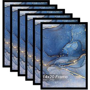 14x20 Picture Frame Set of 6 for Photo Poster Horizontally/Vertically