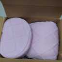 Cozyhealth Cervical Roll Pillow, Medium Soft Memory Foam Neck Round Pillow Cylinder Bolster Pillow for Sleeping, Round Neck Support for Bed, Legs, Back and Yoga (Purple, Medium - 3.9" H)