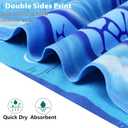 2 Pack Microfiber Thin Beach Towel Lightweight 71x32 Oversized Extra Large Sand Free Towels Quick Dry for Travel Pool Yoga Gym Sports Beach Accessories Vacation Essential Gift (2 Pcs Turtle Shell)