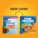 Pure Protein Bars, High Protein, Nutritious Snacks to Support Energy, Low Sugar, Gluten Free, Chocolate Peanut Butter, 1.76oz, 12 Count (Packaging May Vary) (EXP 07/22/26)
