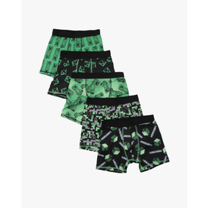 Minecraft 5-Pack Boys Boxer Briefs Set Size L (10/12)