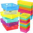 Mifoci 30 Pack Classroom Paper Tray, Plastic Turn in Trays for Classroom