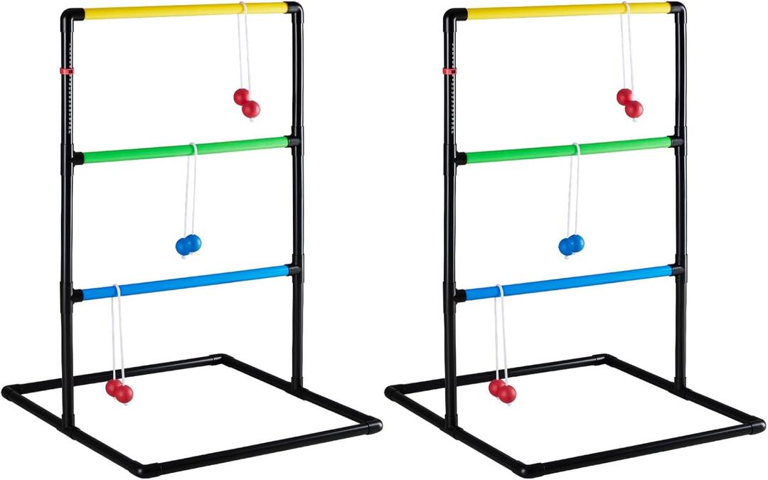 OLIXIS Ladder Ball for All Ages, Bolas, Carry Bag & Scoreboards, Black