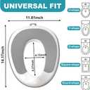 Potty Insert Compatible with Baby Bjorn,Comfortable and Safe Toilet Trainer Seat for Effortless Toddler Potty-Training,White/Gray