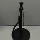 VEHHE Paper Towel Holder Countertop, Black Paper Towel Holder with Spring Activated Arm and Damping Effect, Simply Tear Paper Towel Stand for Bathroom and Kitchen (Black)