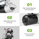New Starter 4.6 5.4L for 03-13 Ford E-150/E-250, 97-98 for F-150/F-250 Expedition, 96-04 for Mustang, 92-11 for Mercury Grand Marquis for Town Car for Crown Victoria, 94-97 Cougar, 93-98 Lincoln Mark