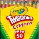 Crayola Mini Twistables Crayons for Kids (50ct), Essential Easter Basket Stuffers, No Peel Crayons for Coloring Books, Gift for Toddlers & Kids, Arts & Crafts Supplies, 3+