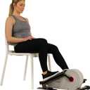 Sunny Health & Fitness Sitting Under Desk Pedal Exerciser, Portable Training Machine for Senior Exercise, Home Workout Elliptical & Bike, Optional Free SunnyFit App Connection, Motorized, or in Pink
