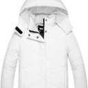 Skieer Kids Waterproof Ski Jacket Windproof Winter Coat Hooded Puffer Jacket Snowboard Rain Jacket 6-7