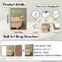 Funny Dog Bathroom Wall Art Cute Golden Retriever in Bathtub Wall Decor Picture Whimsical Bathroom Dog Poster Canvas Painting Print 16x24 inch Wood Framed