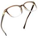 LifeArt Blue Light Blocking Glasses, Anti Eyestrain, Computer Reading Glasses, Gaming Glasses, TV Glasses for Women Men, Anti Glare (Clear Brown, 1.25 Magnification)