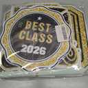 2026 Graduation Decorations Yard Signs 10PCS Black and Gold Congrats Grad Lawn Decorations with Stakes, Graduation Party Supplies, Large Outdoor Graduation Party Decor for High School & College