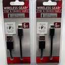 Wireless Gear Sync & Charge Cable 6 ft. 2 Pack