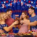 7X5FT American 250th Backdrop for Photography 1776-2026 American 250 Anniversary Party Decoration 4th of July Independence Day Banner Patriotic Photo Background for Home Party