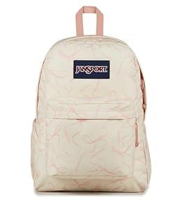 JanSport SuperBreak Plus Backpack with Padded 15-inch Laptop Sleeve and Integrated Bottle Pocket - Spacious and Durable Daypack for Work and Travel - Rows Of Bows