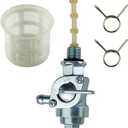 YAMAKATO Generator Petcock Fuel Tank Shut Off Valve Gas Switch 310574GS for Champion Generac 310573GS 193272GS 204743GS All Power Briggs and Stratton etc., M10X1.25mm