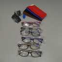 Gaoye Reading Glasses Men/Women, Eyeglasses, Blue Light Readers for Men/Women, Eye Glasses (Classic, Leopard, Red & Blue Mix)