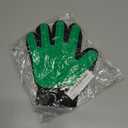 Efficient Pet Grooming Glove - Gentle Shedding Brush for Dogs, Cats, Horses, & more with Long & Short Hair - Right Hand Only (Green)