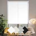 Homebox 50% Blackout Light Filtering Blinds for Windows,Room Darkening Roller Shades Roll up and Pull Down Blind Shades for Home Office 40" W72" H White