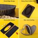 Special Shapes Fruit Tart Pan with Removable Loose Bottom Non-stick Carbon Steel (12 inch Rectangle)
