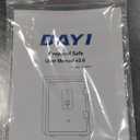 DAYI Fireproof Safe, 3.0 Cubic Feet Biometric Fingerprint Fire Proof Safes Box for Home Documents Money, Digital Touchpad Security Safe Dual Alarm System - DY-60FP