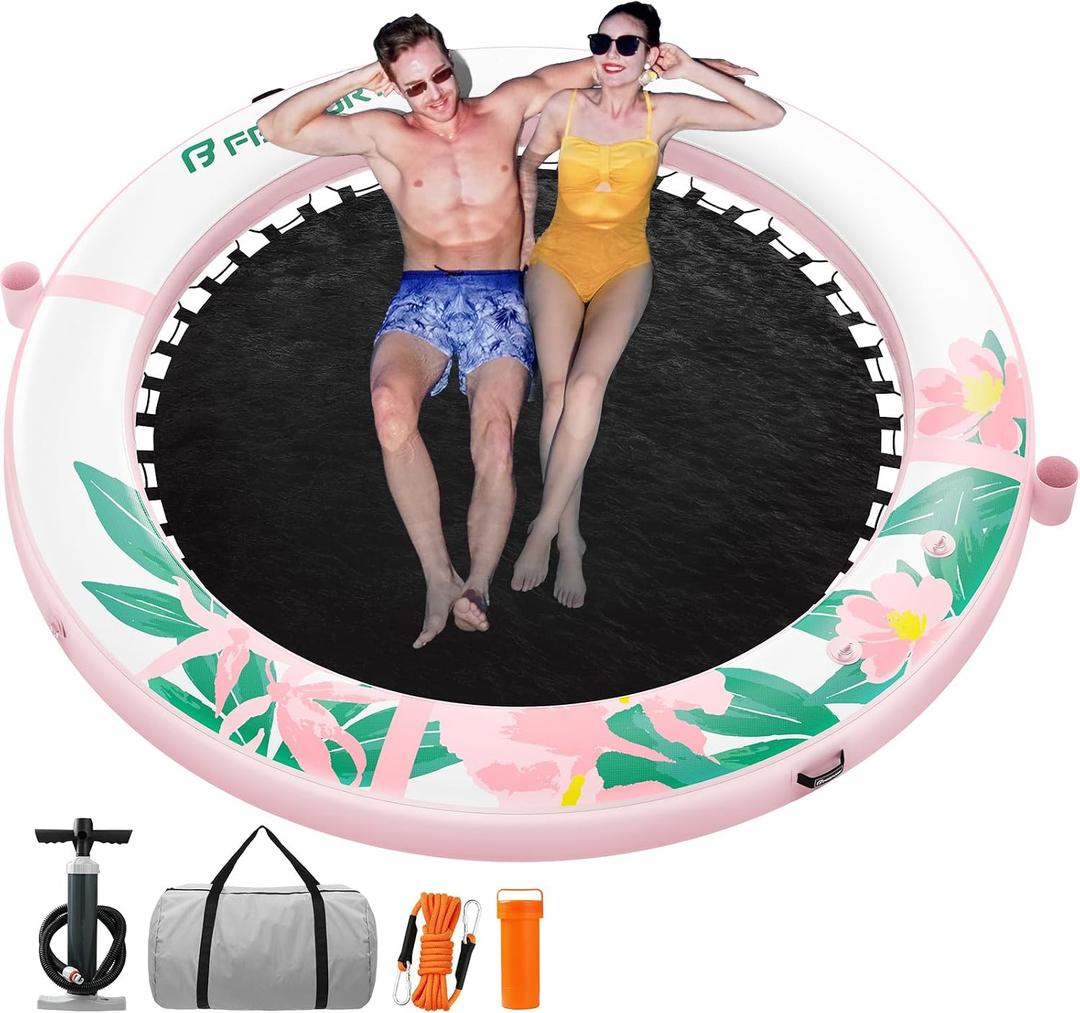 FBSPORT Inflatable Water Hammock Round Floating Ring for Adults