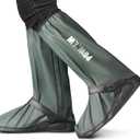 Waterproof Shoe Covers Rain Boot Cover for Men and Women (Large, Blackish Green)
