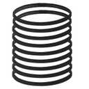 Band Black 9Pcs One Size