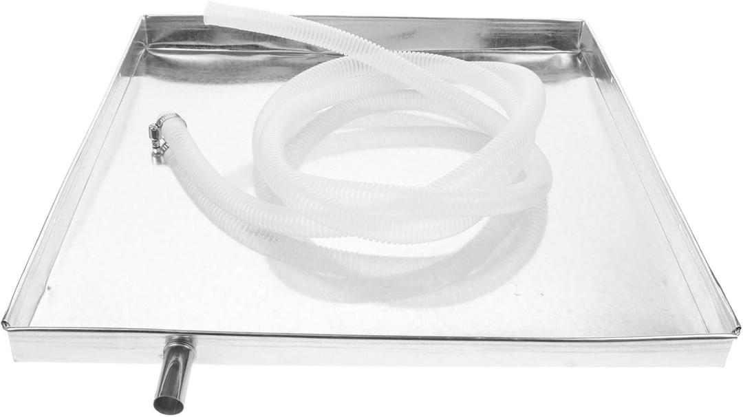 DOITOOL Air Conditioner Drip Pan with Hose - AC Drain Pan Portable Air Conditioner Water Catcher Air Conditioning Drainage Drip Tray Catch Pan Condensate Drain Pan Air Conditioner Accessories