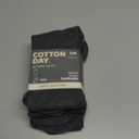 COTTON DAY Women's Soft Combed Cotton Knee High Long Calf Dress Socks Seamless Toe Shoe Size 6-9 Dark Gray S-M