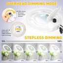 2200 Lumens Esthetician Magnifying Light with Rolling Wheels Base