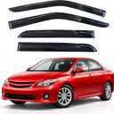 KPY Rain Guards Window Visors for 2009-2013 Toyota Corolla
Out-Channel Window Visors Vent Wind Deflectors 4PC, Car Accessories for 09-13 Corolla
