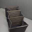 YOUDENOVA Hanging Closet Organizer, 3-Shelf Closet Hanging Storage Shelves, Grey