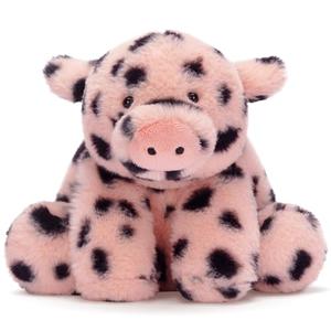 IKASA Spotted Pig Stuffed Animals Plush Toys,10" Cute Plushie Soft Cuddly Plushy Fluffy Toy, Gifts for Family Kids Girls Boys