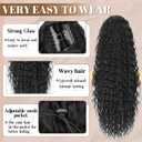 FREEMEIGE Ponytail Extension, Claw Clip Ponytail Extension for Women 30 Inch Long Wavy Pony Tails Hair Extensions Curly Clip in Ponytail Fluffy Natural Looking Synthetic Hairpiece for Daily Use