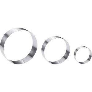 Large Round Cake Ring Set-4/6/8 Inch Biscuit Cutter Stainless Steel Circle Pancake Mold English Muffin Ring