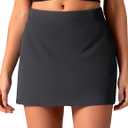 Colorfulkoala Skirts for Women High Waisted A Line Tennis Golf Athletic Casual Mini Skorts with Pockets and Built-in Shorts (Gray, M)