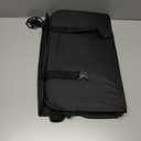 Universal Foldable Car Backseat Organizer with Table Tray, Car Seat Back Protector with Touch Screen Phone Holder, Premium Leather Kick Mats with Storage Pockets Tissue Holder (Black) 